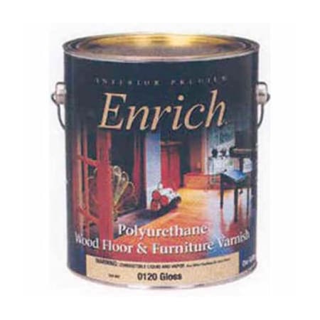 General Paint Enrich Varnish & Floor Finish, Interior Polyurethane, Satin Finish, Gallon - 538044